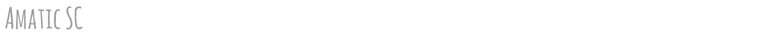Amatic SC font preview